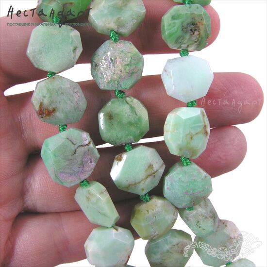 Хризопраз натуральный Adamant 12-14 мм, изображение 2
