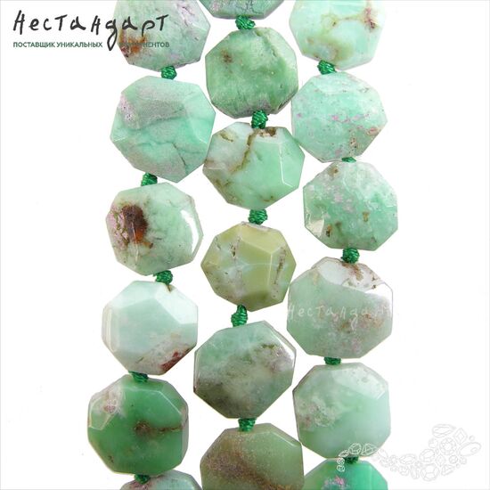 Хризопраз натуральный Adamant 12-14 мм, изображение 5