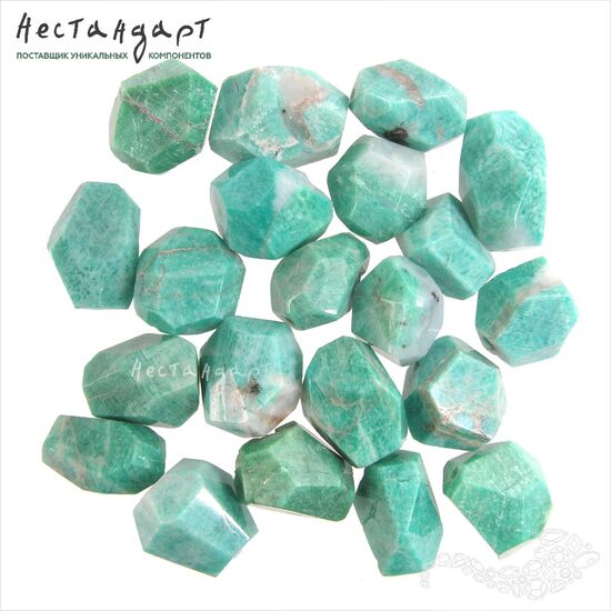 Амазонит натуральный Nuggets Cut 15-20 мм, изображение 4