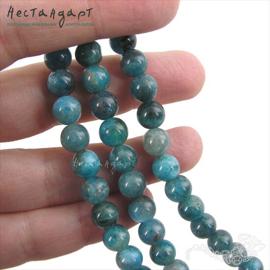 Апатит натуральный Smooth Ball 8 мм (уп.5 шт.), изображение 2