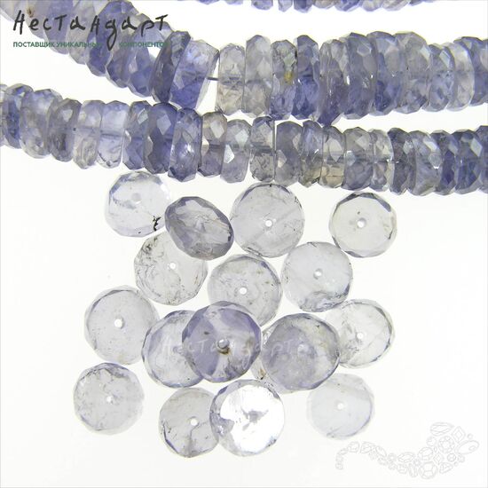Иолит натуральный Blend Roll 6-8 мм (уп.6 шт.), изображение 3