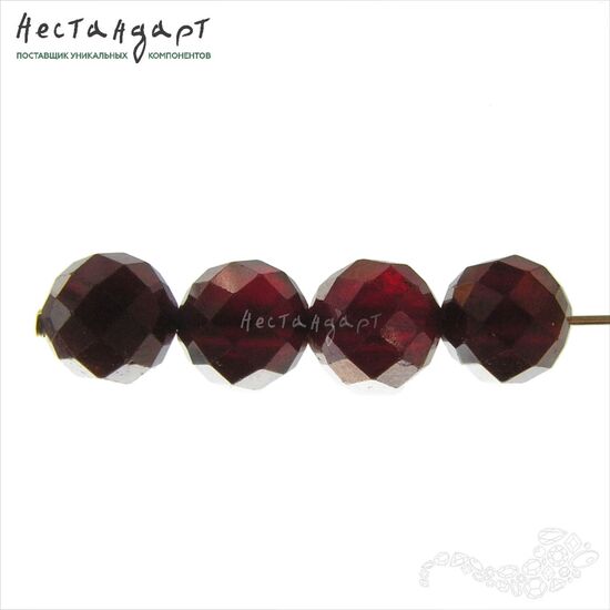 Гранат натуральный с ювелирной огранкой 7 мм, изображение 2