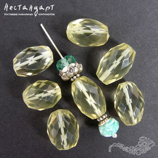 Цитрин натуральный с огранкой Mandrino Prezioso 12-15 мм