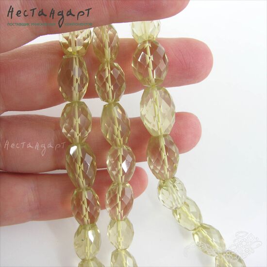 Цитрин натуральный с огранкой Mandrino Prezioso 12-15 мм, изображение 2