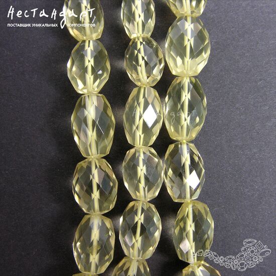 Цитрин натуральный с огранкой Mandrino Prezioso 12-15 мм, изображение 5