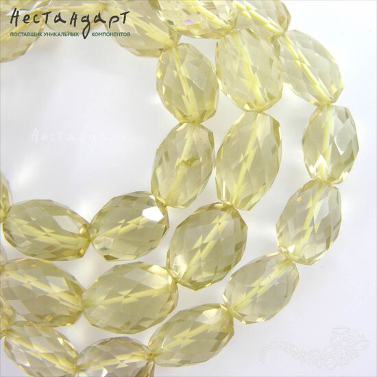 Цитрин натуральный с огранкой Mandrino Prezioso 12-15 мм, изображение 6