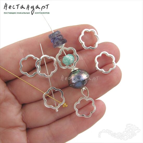 Бусина-рамка Floreale Sterling Silver 12 мм, изображение 2