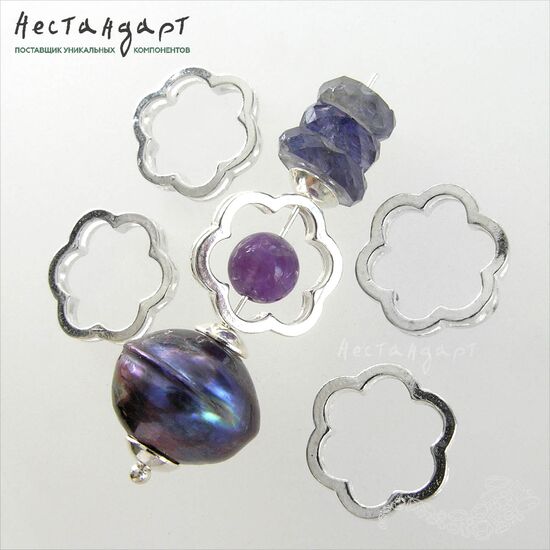 Бусина-рамка Floreale Sterling Silver 12 мм, изображение 4