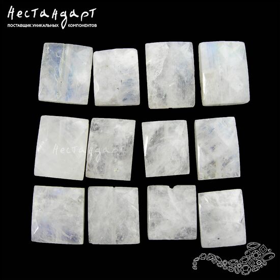 Лунный камень натуральный Trapeze 10-15 мм, изображение 2