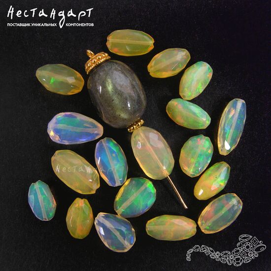 Опал натуральный Sunshiny Precious 8-12 мм, изображение 2