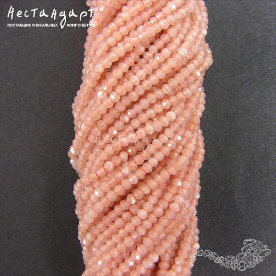 Гелиолит натуральный 1,9 мм (нить 16 см), изображение 5