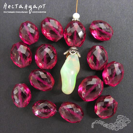 Шпинель рубиновая с огранкой Mandrino Prezioso 9-11 мм, изображение 6