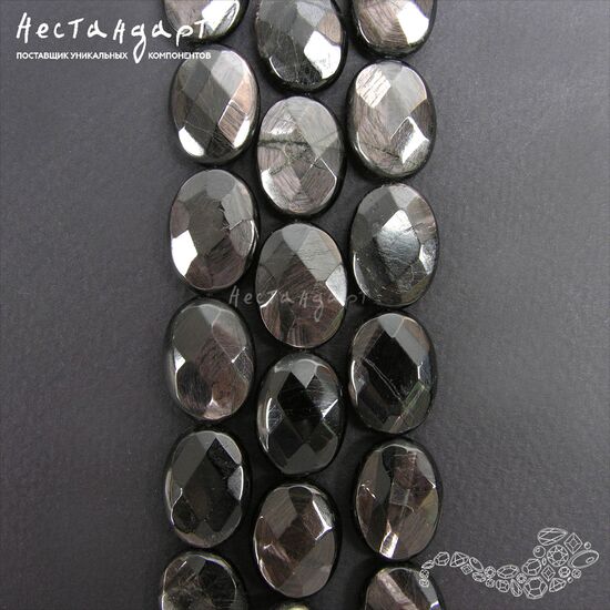 Гиперстен с огранкой Ovalibus 18х13 мм, изображение 3