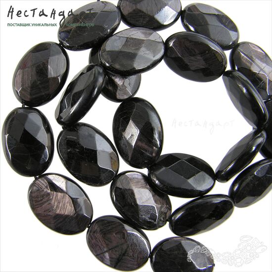 Гиперстен с огранкой Ovalibus 18х13 мм, изображение 4