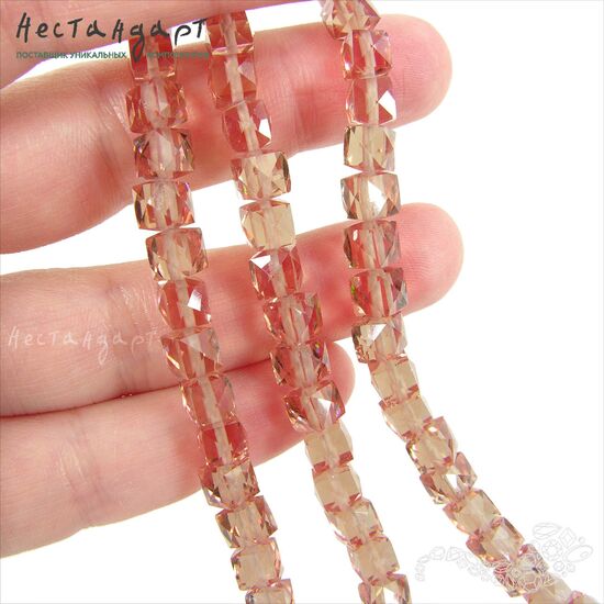 Зултанит наноситал с огранкой Cut Cube 6-7 мм, изображение 7