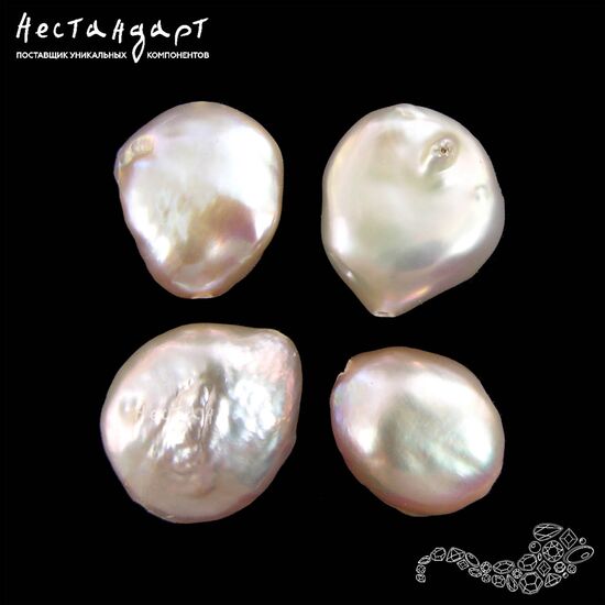 Жемчуг натуральный Baroque Multicolor 9-11 мм (уп. 4 шт.), изображение 2