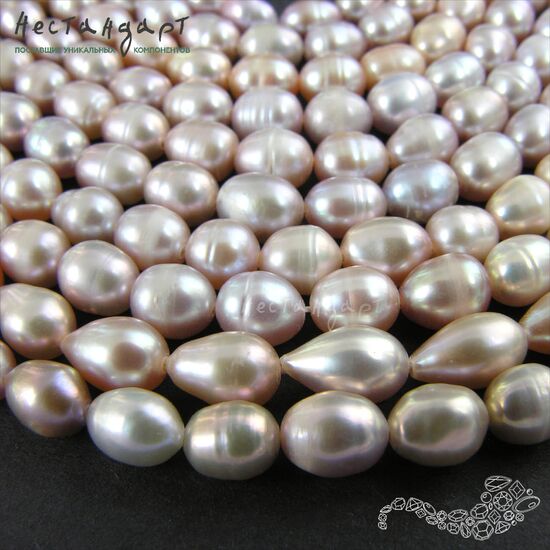 Жемчуг натуральный Prill Lilac 7-8 мм (уп. 10 шт.), изображение 3