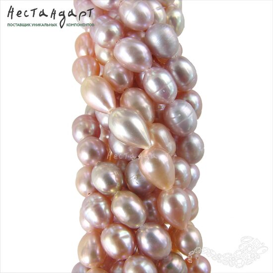 Жемчуг натуральный Prill Lilac 7-8 мм (уп. 10 шт.), изображение 4