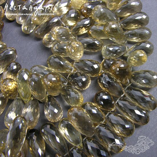 Кварц натуральный Precious Briolette 17-20 мм, изображение 4