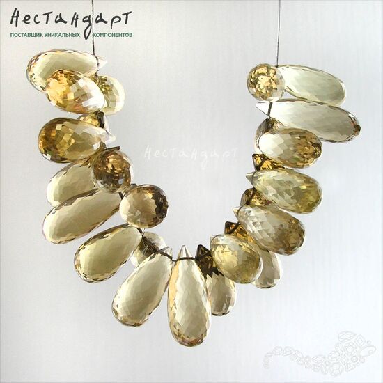 Кварц натуральный Precious Briolette 17-20 мм, изображение 6