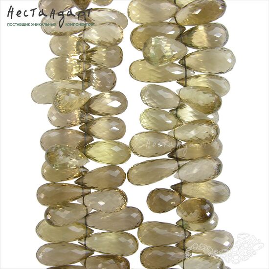 Кварц натуральный Precious Briolette 13-16 мм, изображение 4