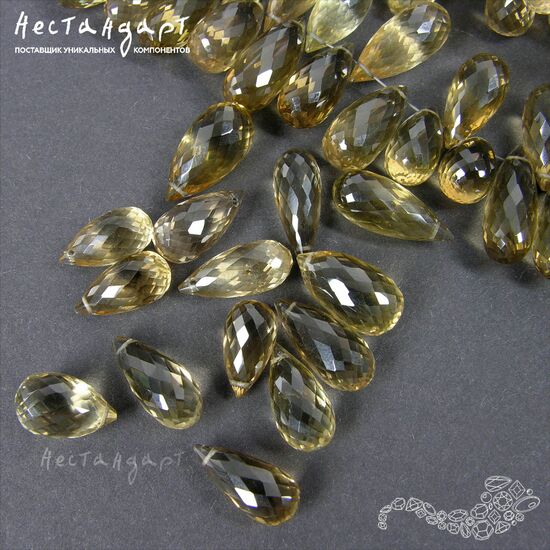 Кварц натуральный Precious Briolette 13-16 мм, изображение 5