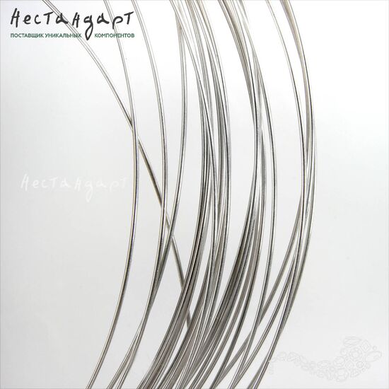 Проволока жесткая Sterling Silver 1,5 мм (уп. 10 см), изображение 3