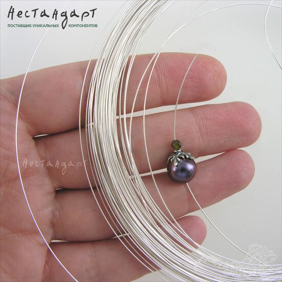 Проволока средней жесткости Sterling Silver 0,3 мм, изображение 2