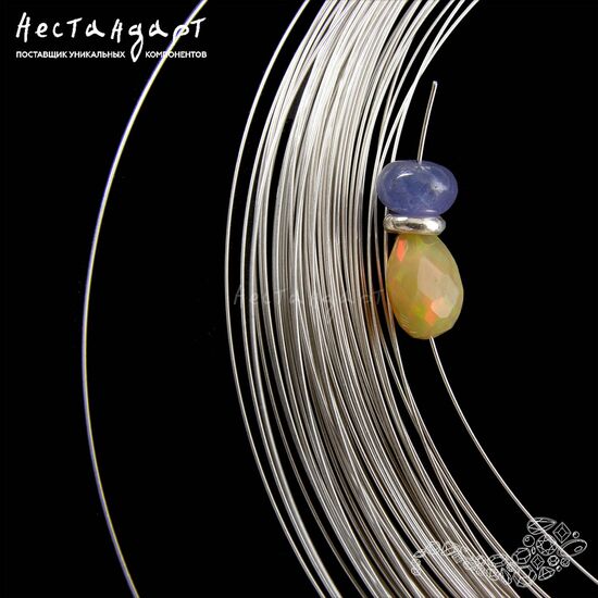 Проволока средней жесткости Sterling Silver 0,4 мм (уп. 50 см)