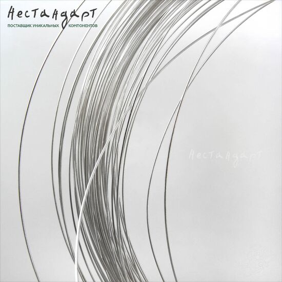 Проволока средней жесткости Sterling Silver 0,4 мм (уп. 50 см), изображение 2