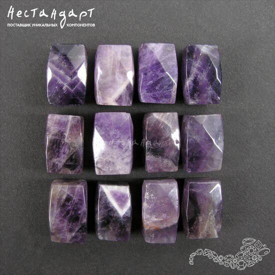 Аметист натуральный Geometric Barrel 16-17 мм УЦЕНКА, изображение 3