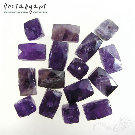 Аметист натуральный Geometric Barrel 16-17 мм УЦЕНКА, изображение 4