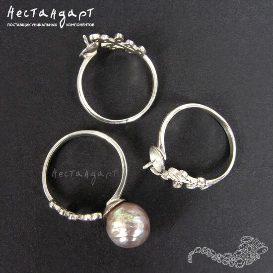 Основа для кольца Spring Song Sterling Silver регулируемая, изображение 4