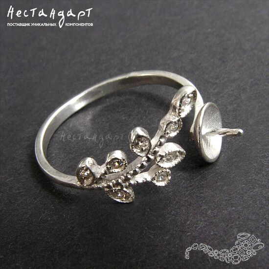 Основа для кольца Spring Song Sterling Silver регулируемая, изображение 2