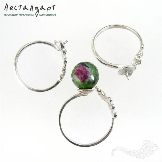 Основа для кольца Spring Song Sterling Silver регулируемая, изображение 3