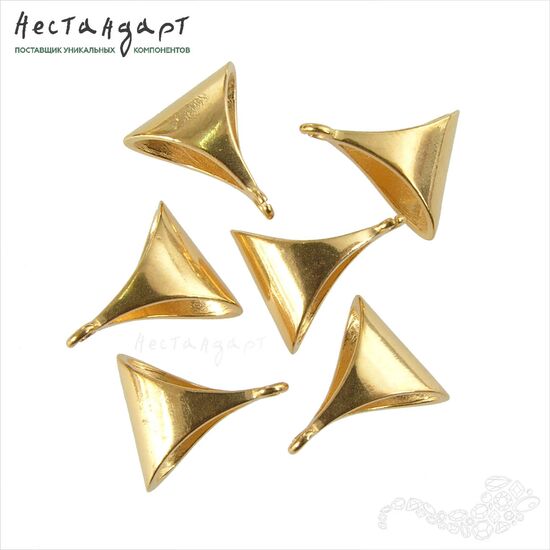 Бейл-держатель для кулона Suprematism Vermeil Sterling Silver 13х11 мм, изображение 3