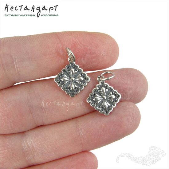 Подвеска с кольцом Maltese Sterling Silver 15 мм, изображение 3