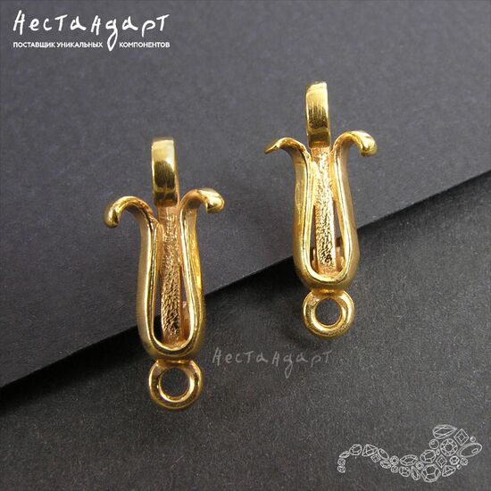 Швензы Curls Gold Plated 18х8 мм (пара)