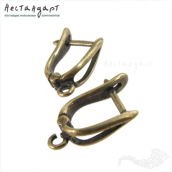 Швензы Tear Patina Bronze 15х4 мм (пара), изображение 3