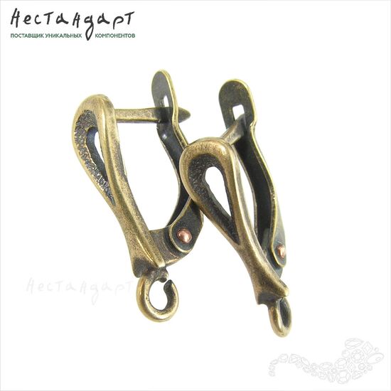 Швензы Style Patina Bronze 17х5 мм (пара), изображение 3