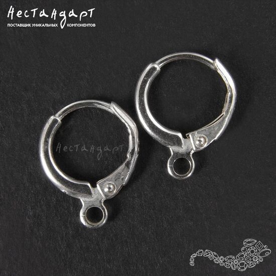 Швензы Round Sterling Silver 15 мм (пара)
