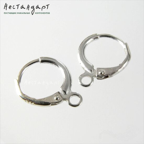 Швензы Round Sterling Silver 15 мм (пара), изображение 4