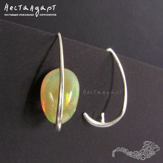 Швензы со штифтом Voilier Sterling Silver Rhodium Plated 28 мм (пара), изображение 4