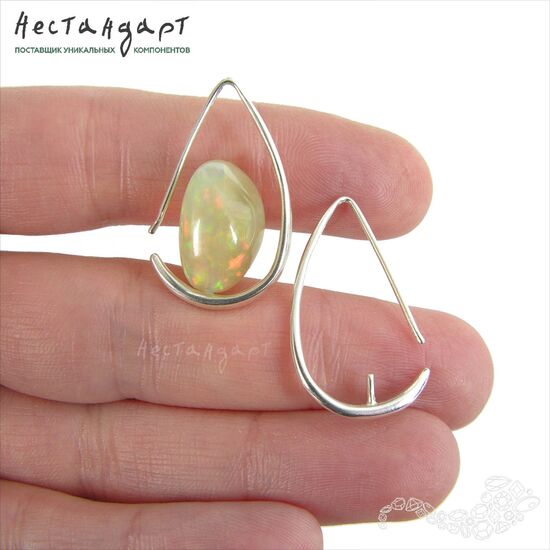 Швензы со штифтом Voilier Sterling Silver Rhodium Plated 28 мм (пара)