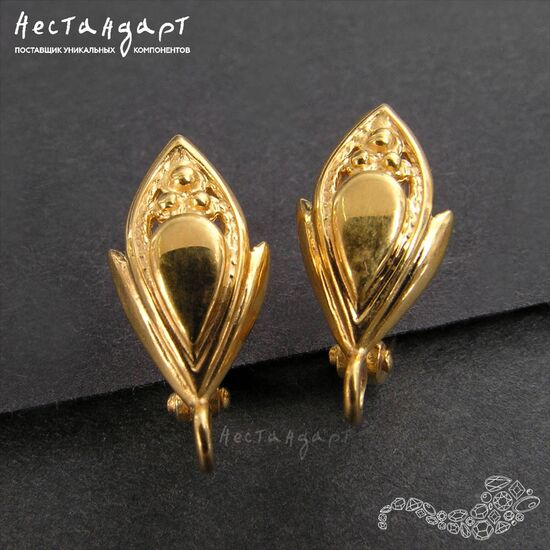 Швензы Pavia Vermeil Sterling Silver 16x7 мм (пара), изображение 4