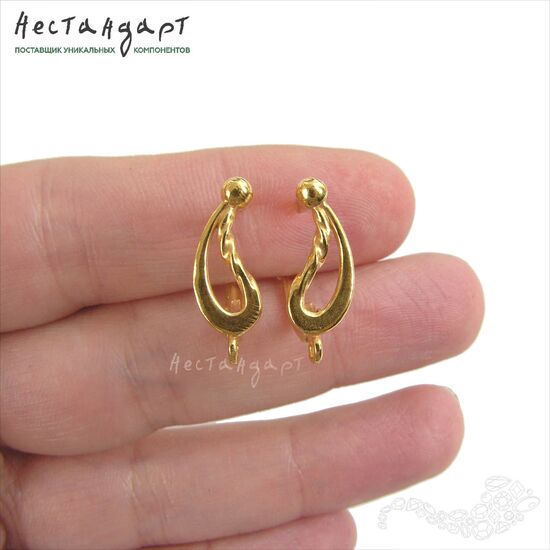 Швензы Forgiata Gold Plated 19х7 мм (пара), изображение 2