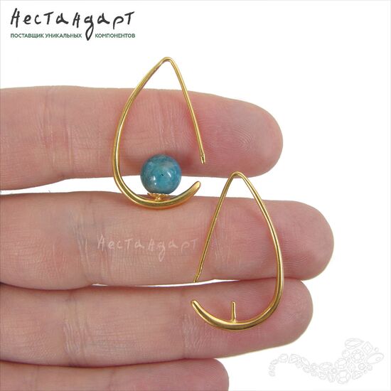 Швензы со штифтом Voilier Vermeil Sterling Silver 28 мм (пара), изображение 3