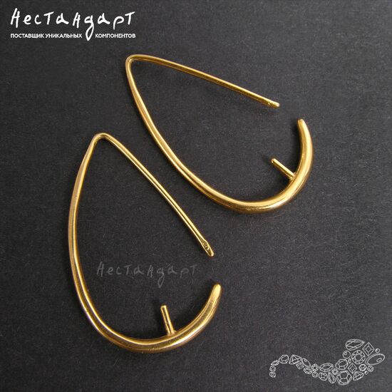 Швензы со штифтом Voilier Vermeil Sterling Silver 28 мм (пара), изображение 4