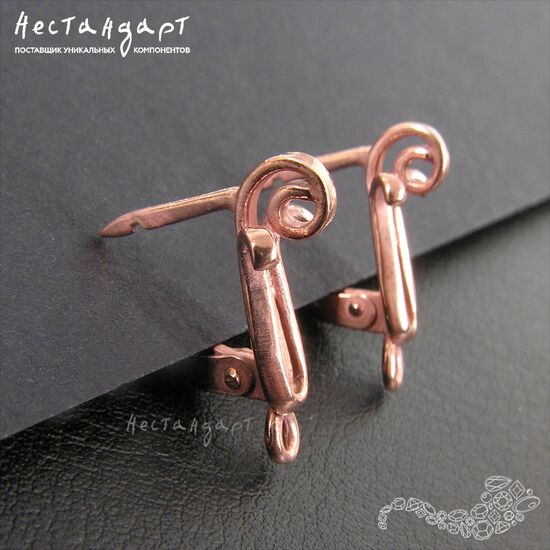 Швензы Curls Copper 18х8 мм (пара), изображение 4