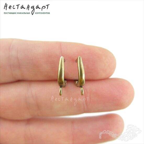 Швензы Flexure Patina Bronze 15х2 мм (пара), изображение 2